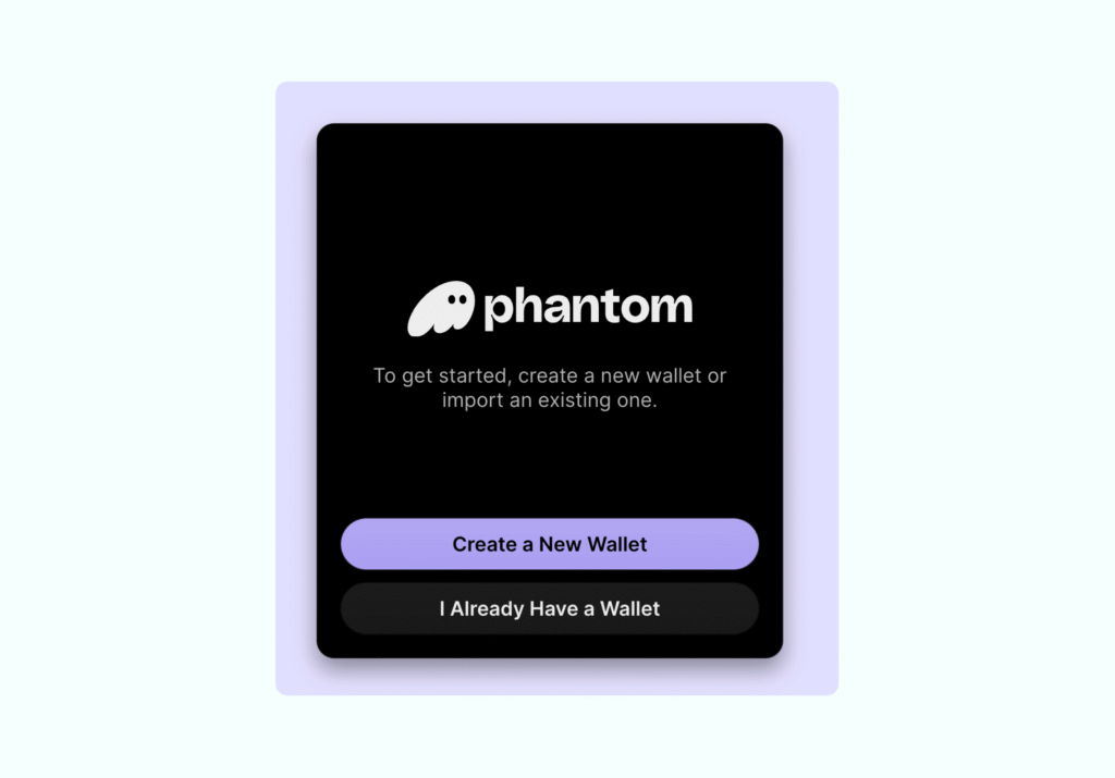 create new phantom wallet