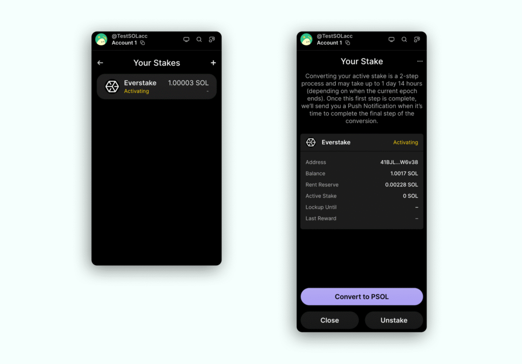 your stake solana everstake - phantom wallet