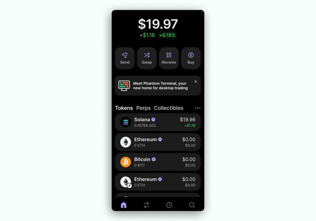 phantom main ui