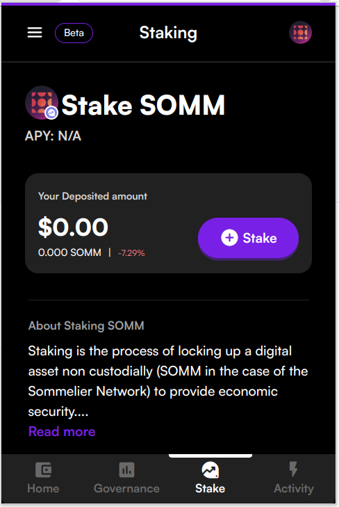 9 Stake Tab