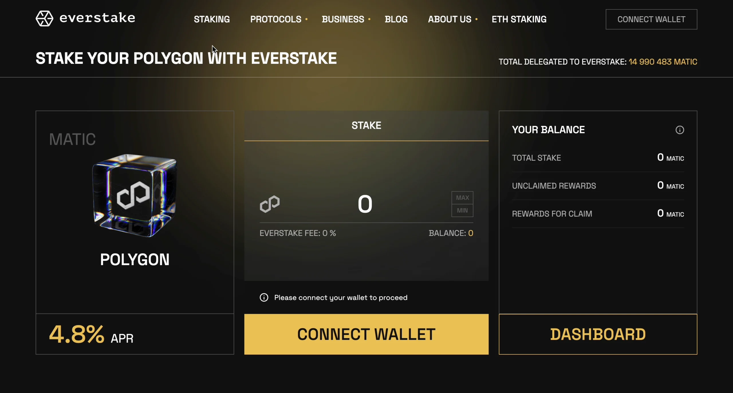 Polygon-Native-Staking-Interface