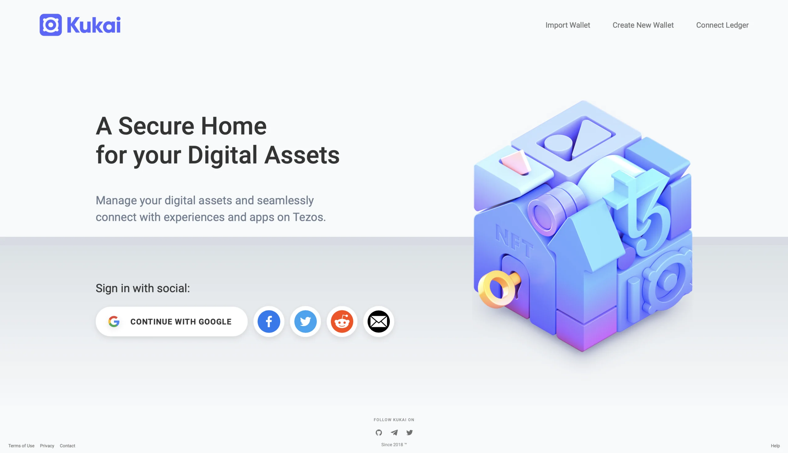 Kukai wallet website