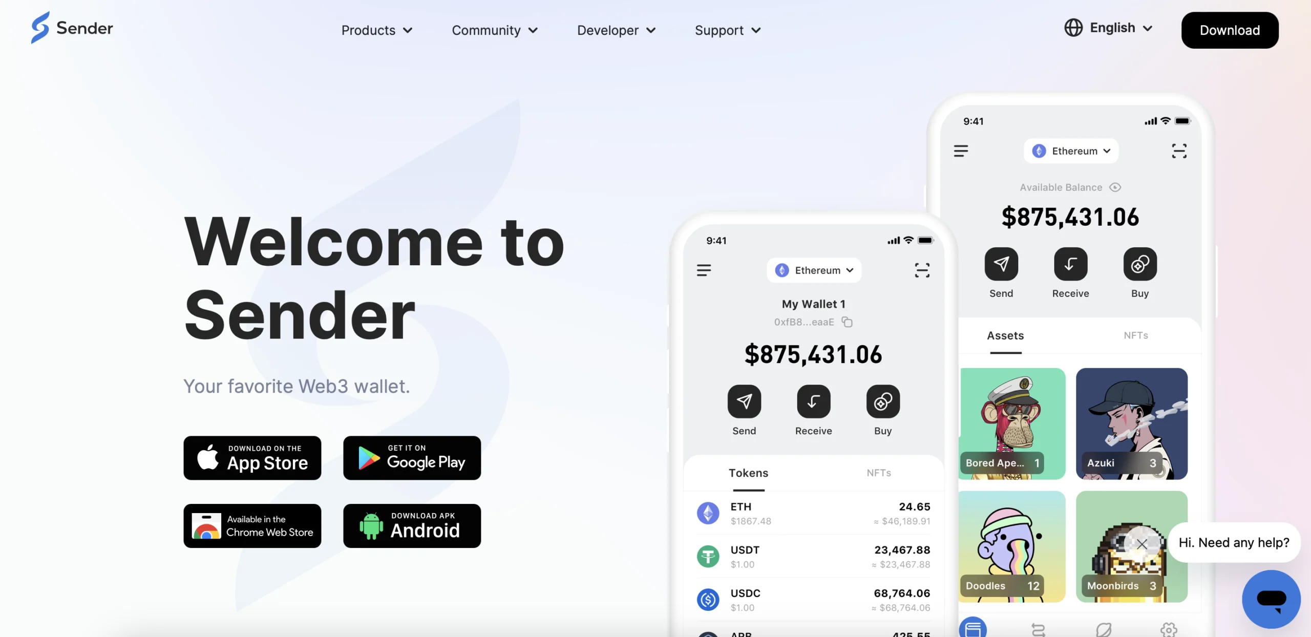1 - Sender - Website Interface