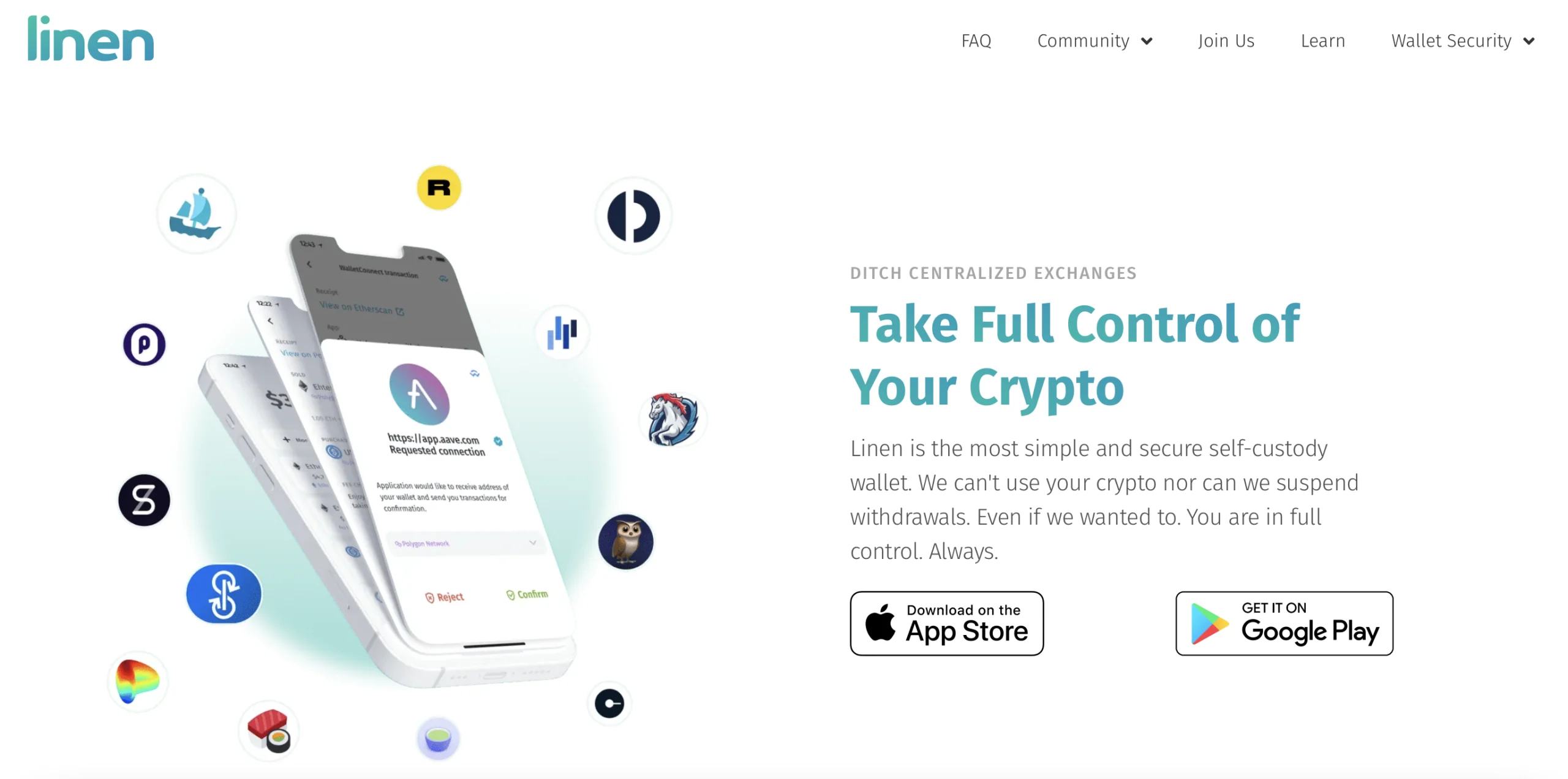1 - Linen - Website Interface