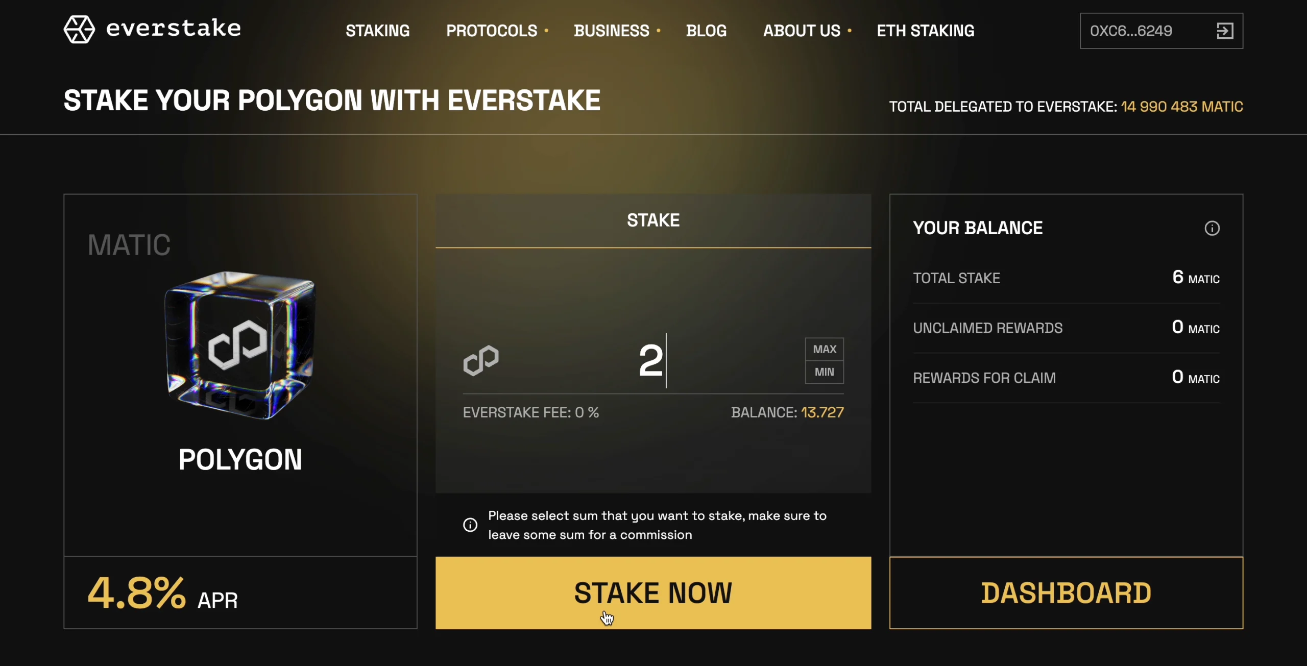 MATIC-Stake-Now