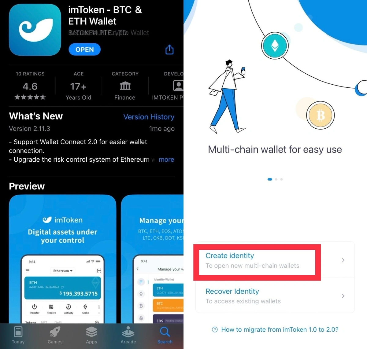 imToken wallet, download app