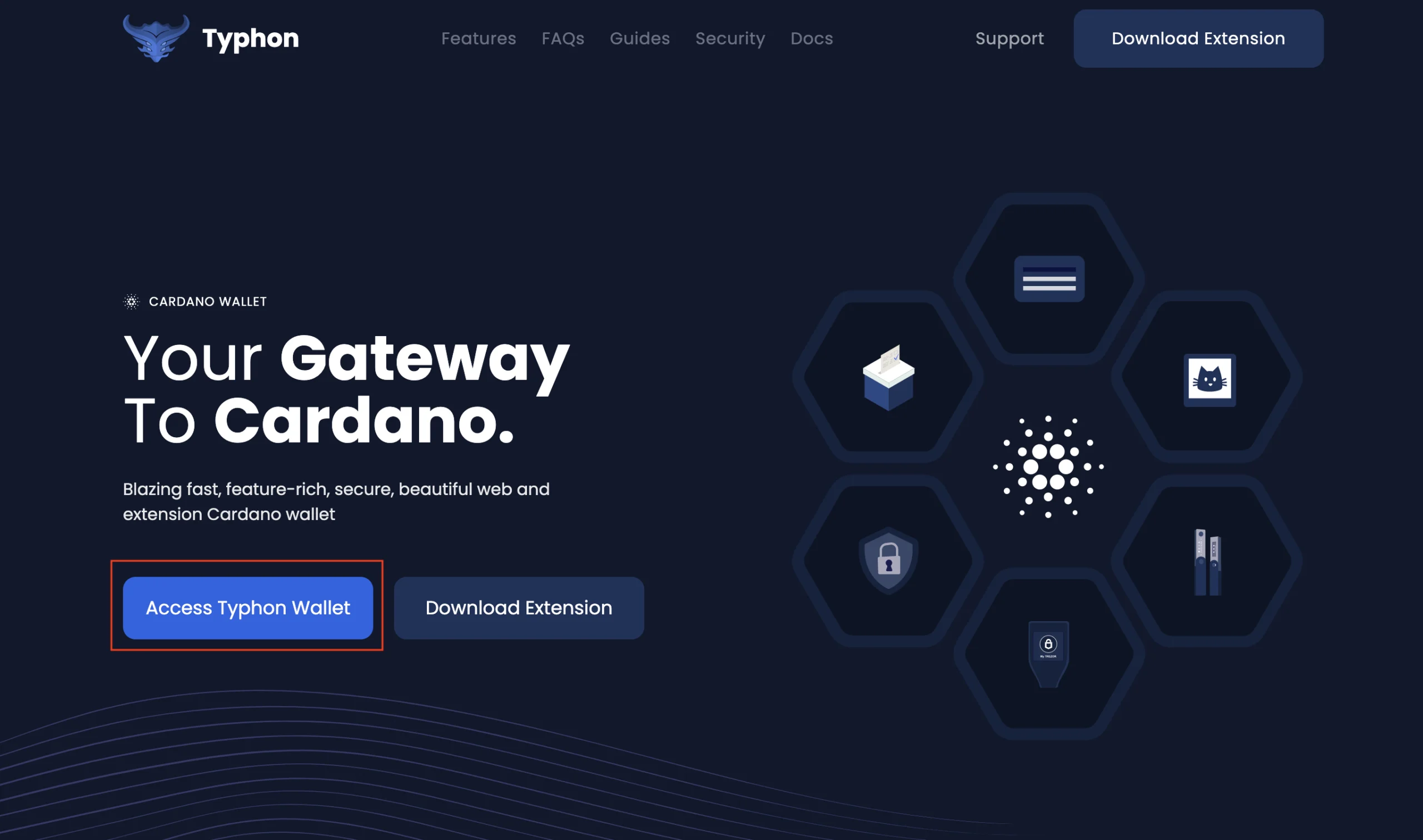 Typhon Wallet Website