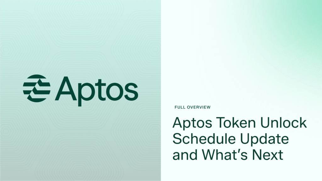Aptos Token Unlock Schedule and What Follows It