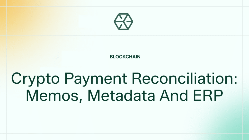 crypto payment reconciliation
